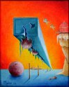 Im Abstand das Ganze erkennen; Öl auf Leinwand;
50 x 40 cm